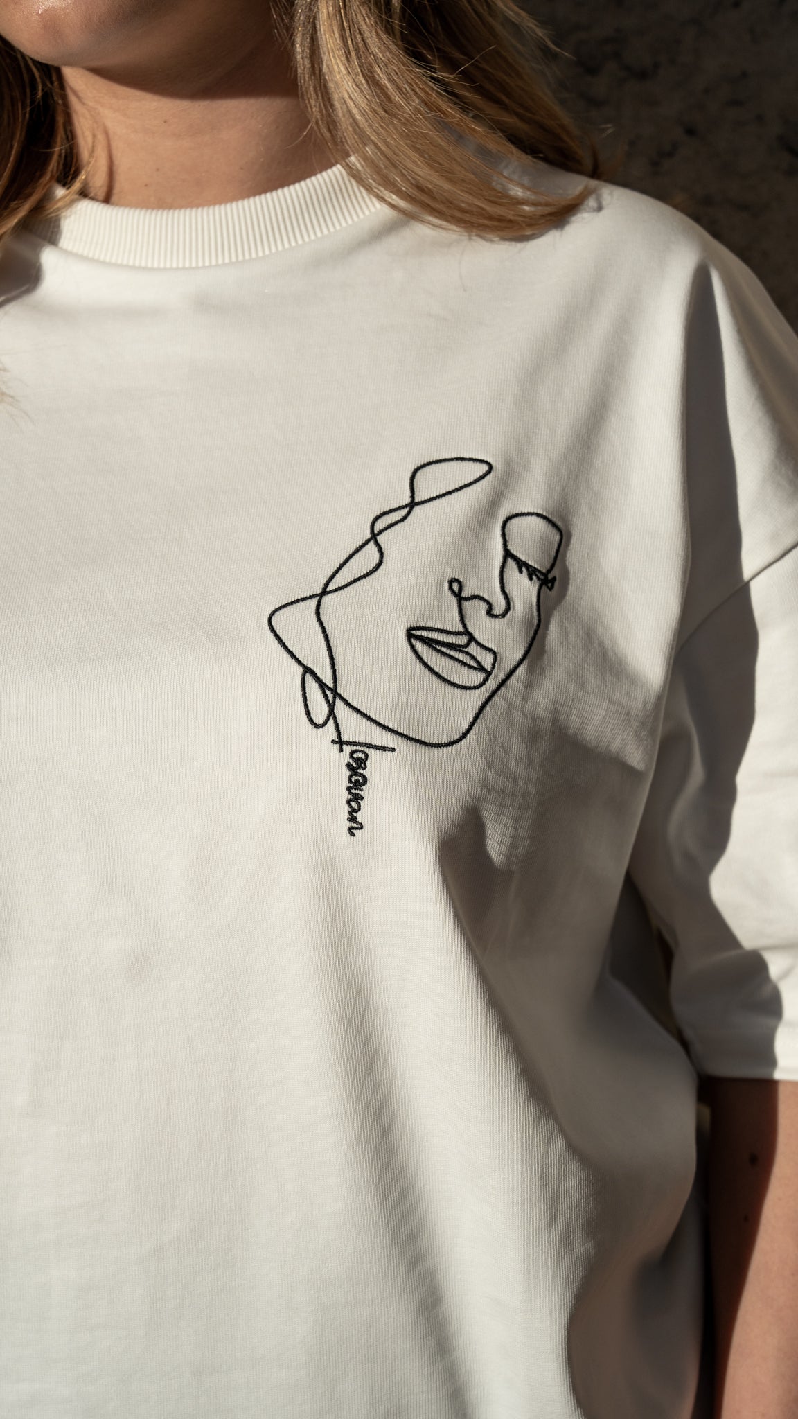 T-SHIRT BLANC VISAGE LOROVAN